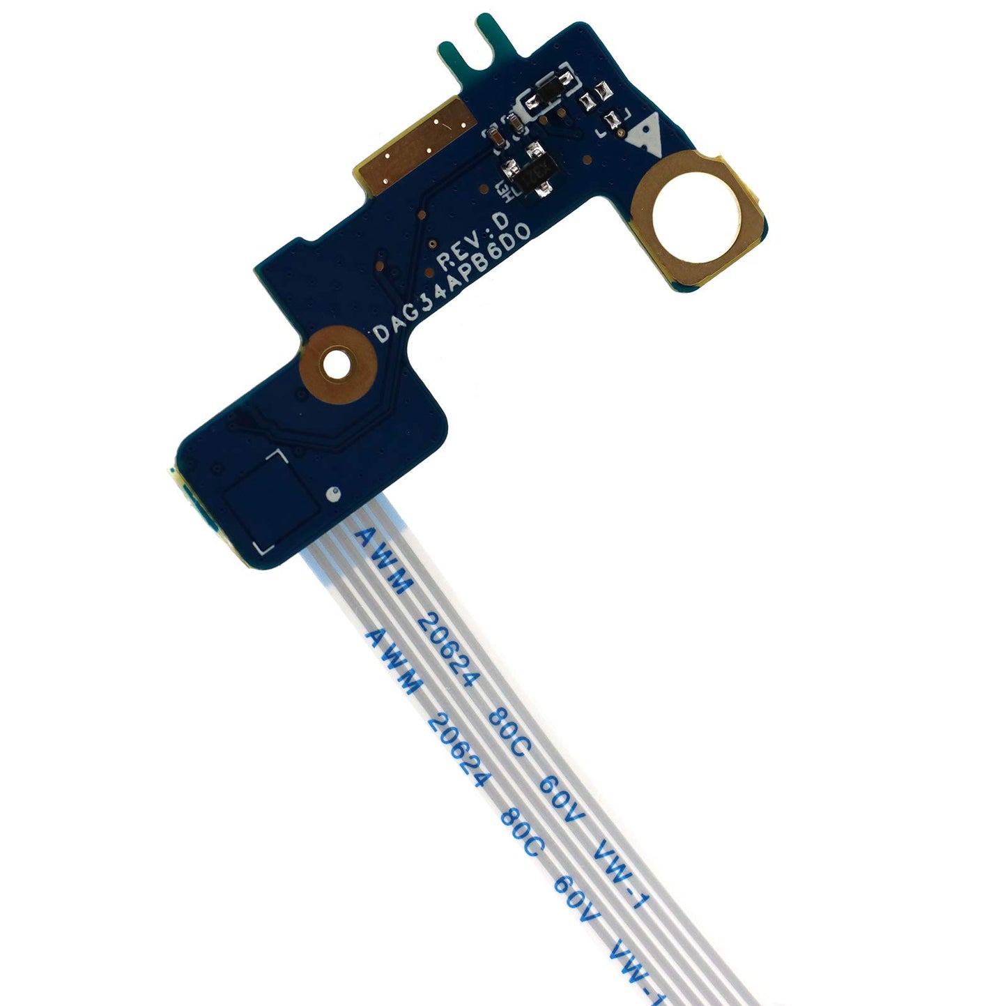 Deal4GO ON/Off Power Button Board W/Cable Replacement for HP Pavilion 15-AU 15-AU104NP 15-AU020WM 15-AU030WM 15-AW 15-AW003LA DAG34APB6D0