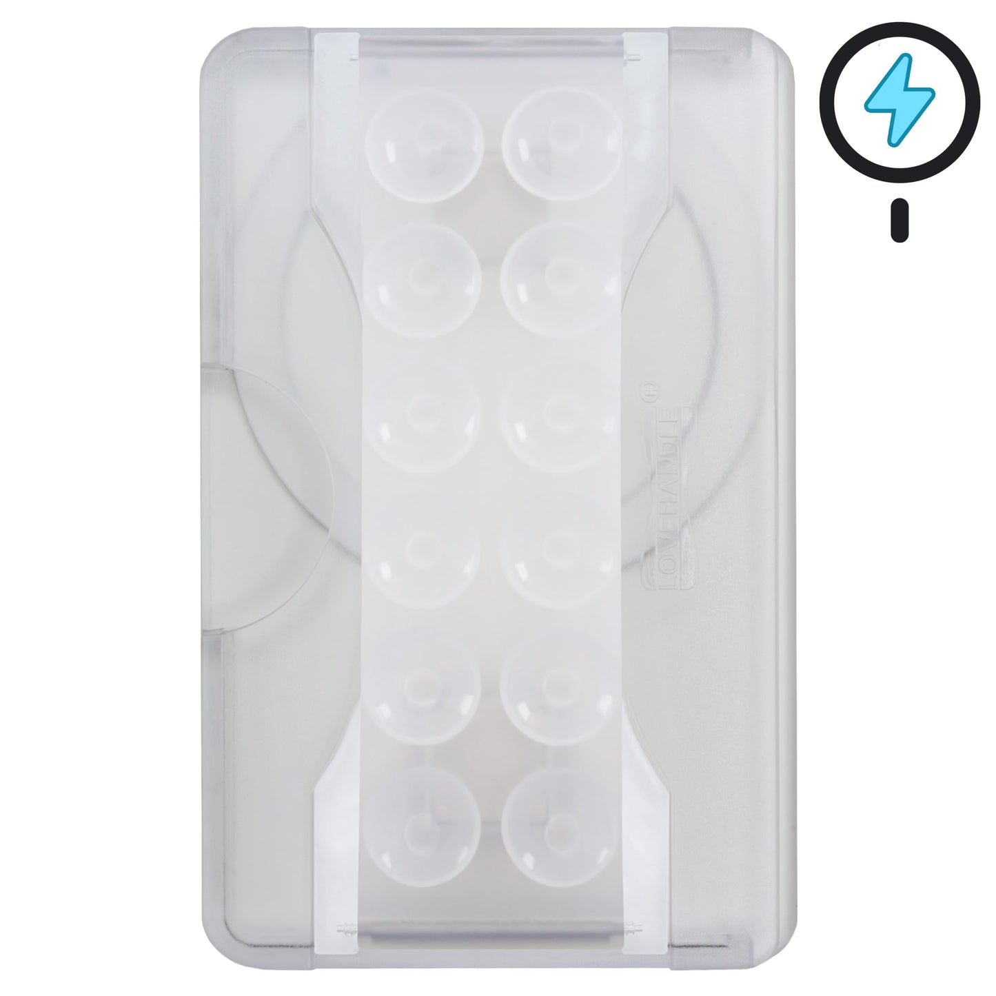 LOVEHANDLE Suction Phone Wallet with Kickstand and Adapter Ring for MagSafe - Magnetic Card Holder -Wireless Charging Compatible - Strong Suction Grip