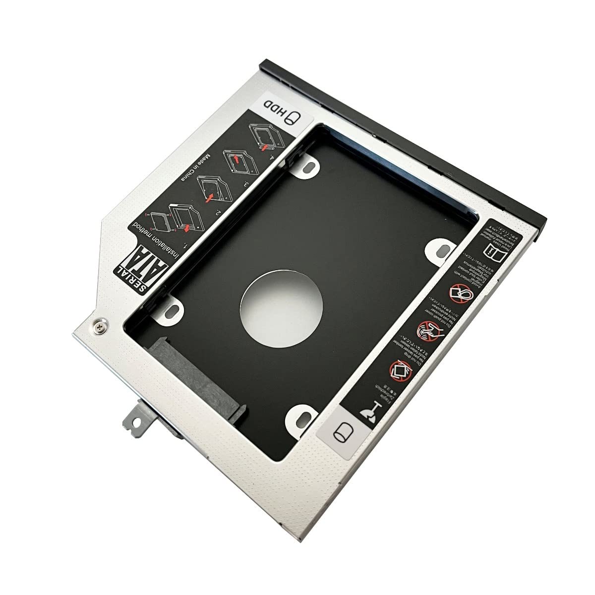 with Bezel Faceplate + Metal Bracket 2nd HDD SSD Hard Drive Caddy Frame Tray for Lenovo Thinkpad T440p T540p W540p T540 W540