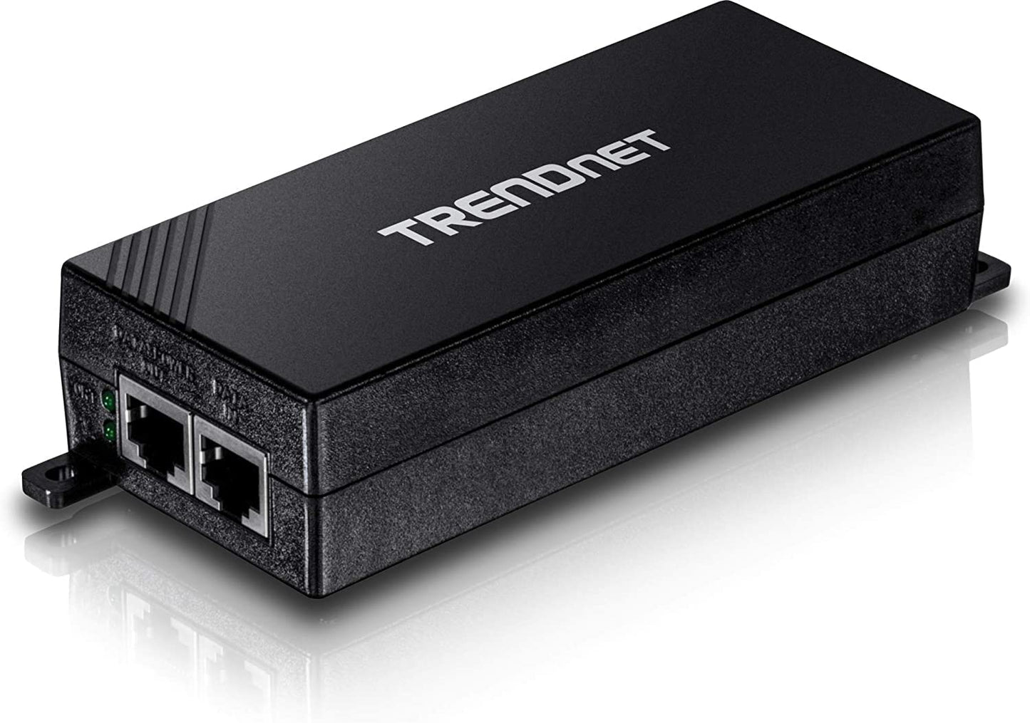 TRENDnet Gigabit Power Over Ethernet Plus Injector, PoE+ (30W) Power Network Distances Up to 100M (328 ft.), Metal Housing, Black, TPE-115GI (Pack