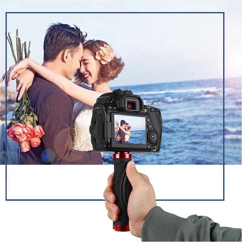 HuaerHui Camera Handle Grip Support Mount Universal Stabilizer Holder Stand with 1/4 inches Thread for Digital Video Camera Camcorder Action Camera