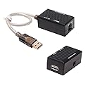 DTECH USB Extension Adapter USB to RJ45 Extender Over Cat5 Cat5e Ethernet Cable Set Connection up to 200ft