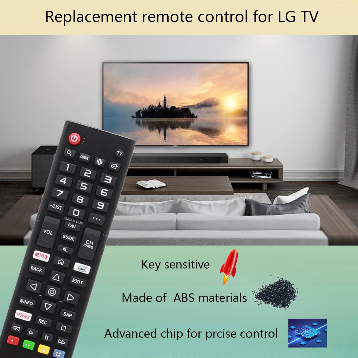 GHUST AKB75675304 Remote Control Replacement for LG Smart TV 60UN6951ZUA 65UN6950ZUA 65UN6951ZUA 65UN6955ZUF 65UN7000PUD 70UM6970PUA 70UN6955ZUC