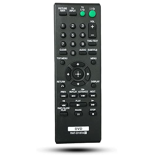 RMT-D187A 148700511 Replaced CD DVD Player Home Theater Remote Control Fit for Sony DVP-SR200P DVP-SR400P DVP-NS611H DVP-NS710 DVP-NS710H DVP-NS710H/B