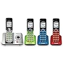 VTech CS6529-4B 4-Handset Cordless Phone with Answering Machine, Caller ID/Call Waiting, DECT 6.0 System, Wall Mountable