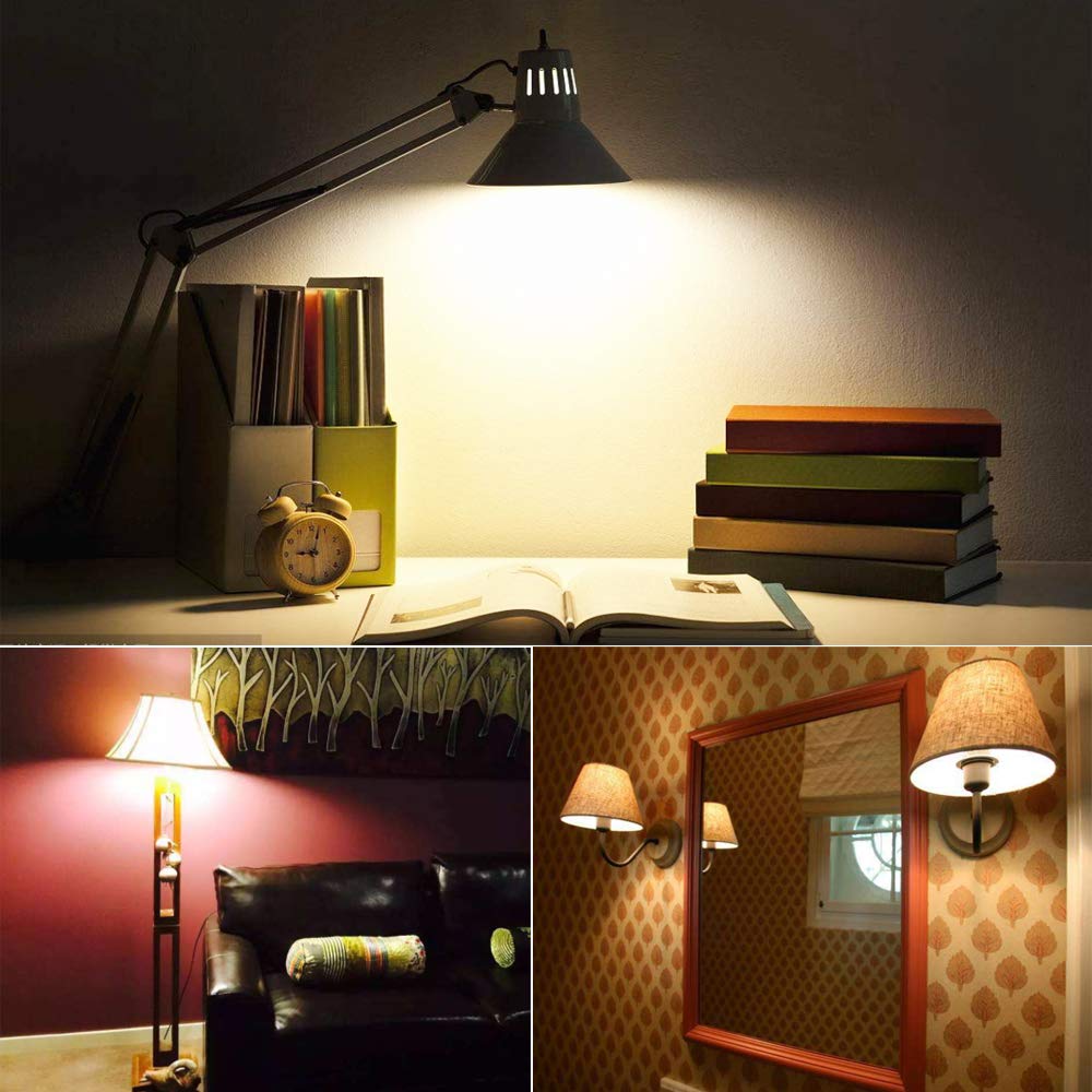 AHEVO E17 LED Light Bulbs, 80-100W Equivalent, 12W, 1200 Lumens, Soft White 3000K,Intermediate E17 Base,NOT Candelabra Base, for Ceiling Fan