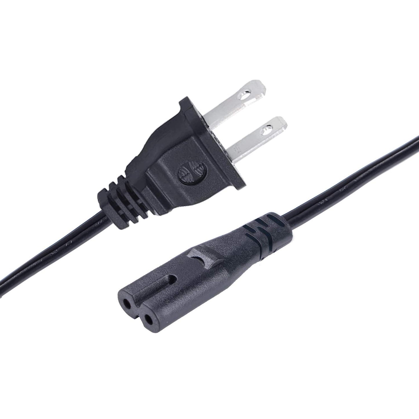 8ft 2 Prong Power Cord Replacement for Sony PlayStation 3 PS3 Slim Power Cord AC Cable