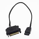 YiKaiEn SATA 15 Pin to 6 Pin Slimline Power Adapter Cable for Optical Drive, CD DVD Drive, CD-ROM Drive 6.7inch 17cm