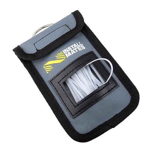 Installmates Cable Tie Pouch, Holds 4" Cable Ties (Grey)