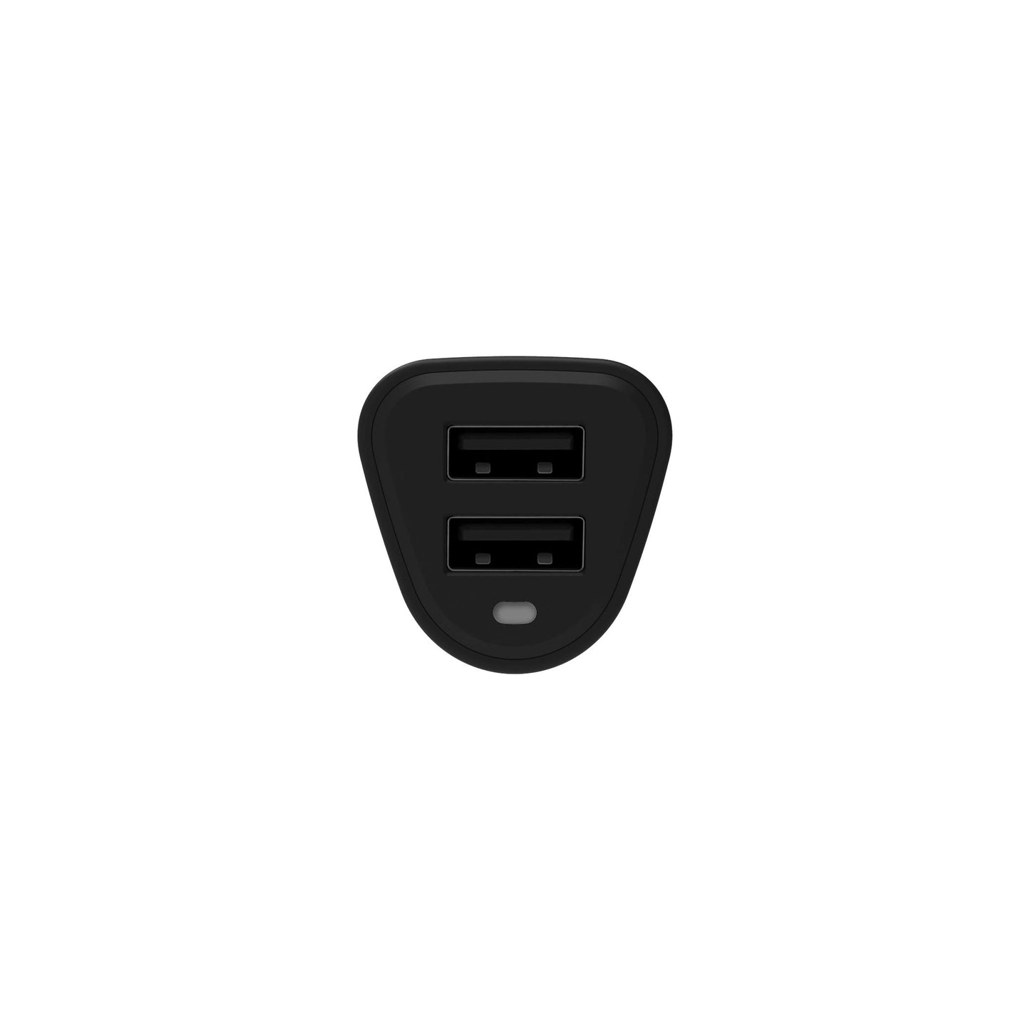Griffin PowerJolt Dual Universal USB-A 12W Car Charger, Compact Car Charger with Dual USB-A Output Ports, Black (GP-108-BLK)