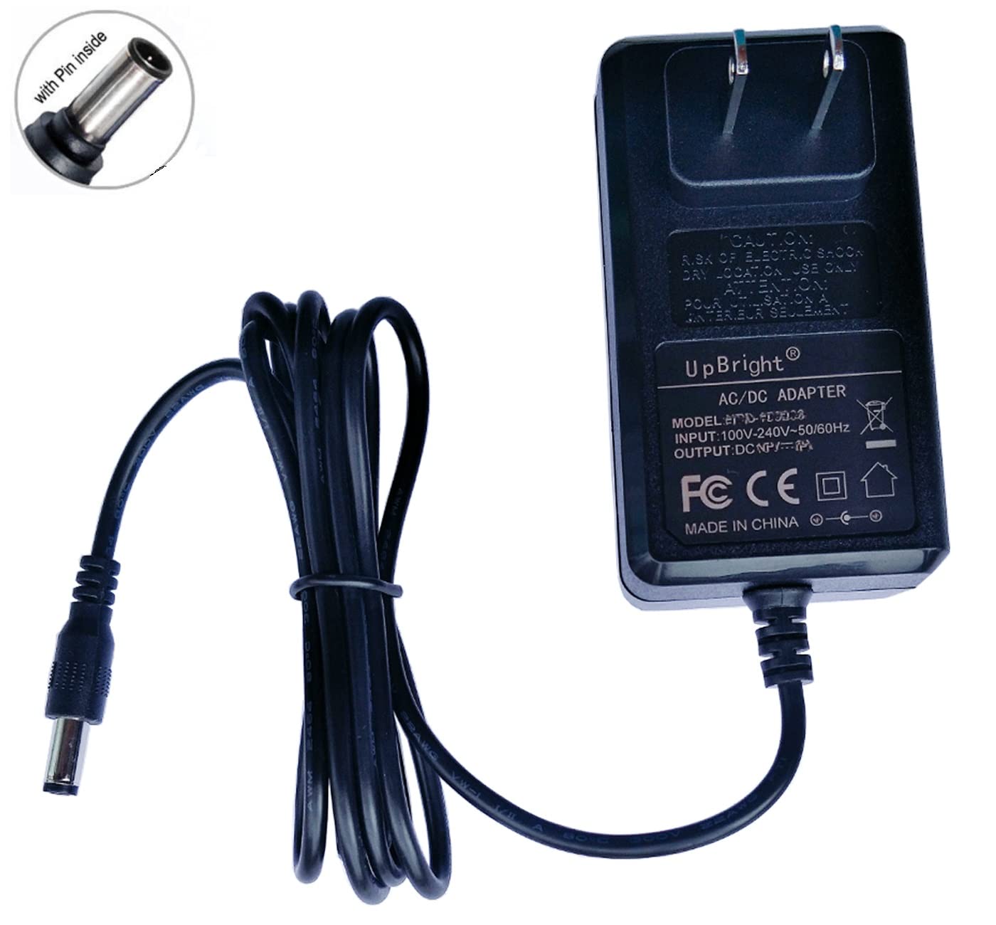 UpBright 19V AC/DC Adapter Compatible with LG Flatron 23EA63V-P 27EA63V-P 27EA53V 27EA53VQ-P 27MC37 27MC37HQ-B IPS234W-PN LGE-IPS234W-PN LED LCD…