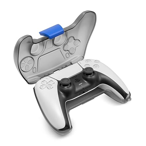 tomtoc Protective Case for PS5/PS5 Pro Controller, Hard Shell Joystick Protector for Playstation 5 DualSense Wireless Remote, Shock-Proof