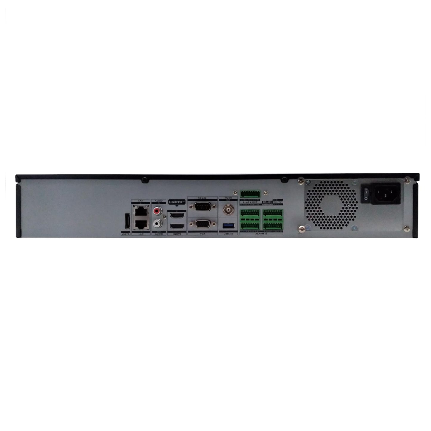 LTS Platinum 32 Channel 4K NVR: 160Mbps, 1.5U, up to 12MP, VGA/HDMI, 4x SATA, eSATA, H.265-Ready, 3yr