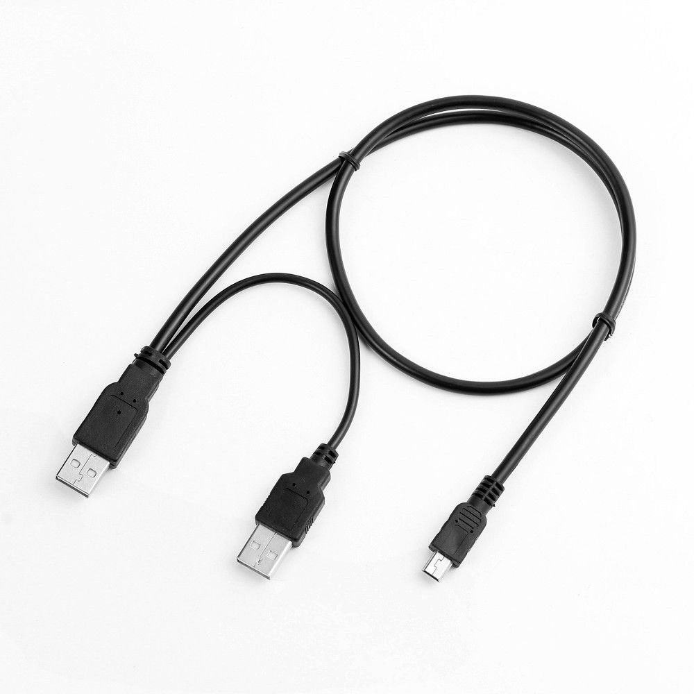 MaxLLTo™ USB Y Charger Data Cable Cord for EMC Iomega eGo USB 2.0 Portable Hard Drive HDD