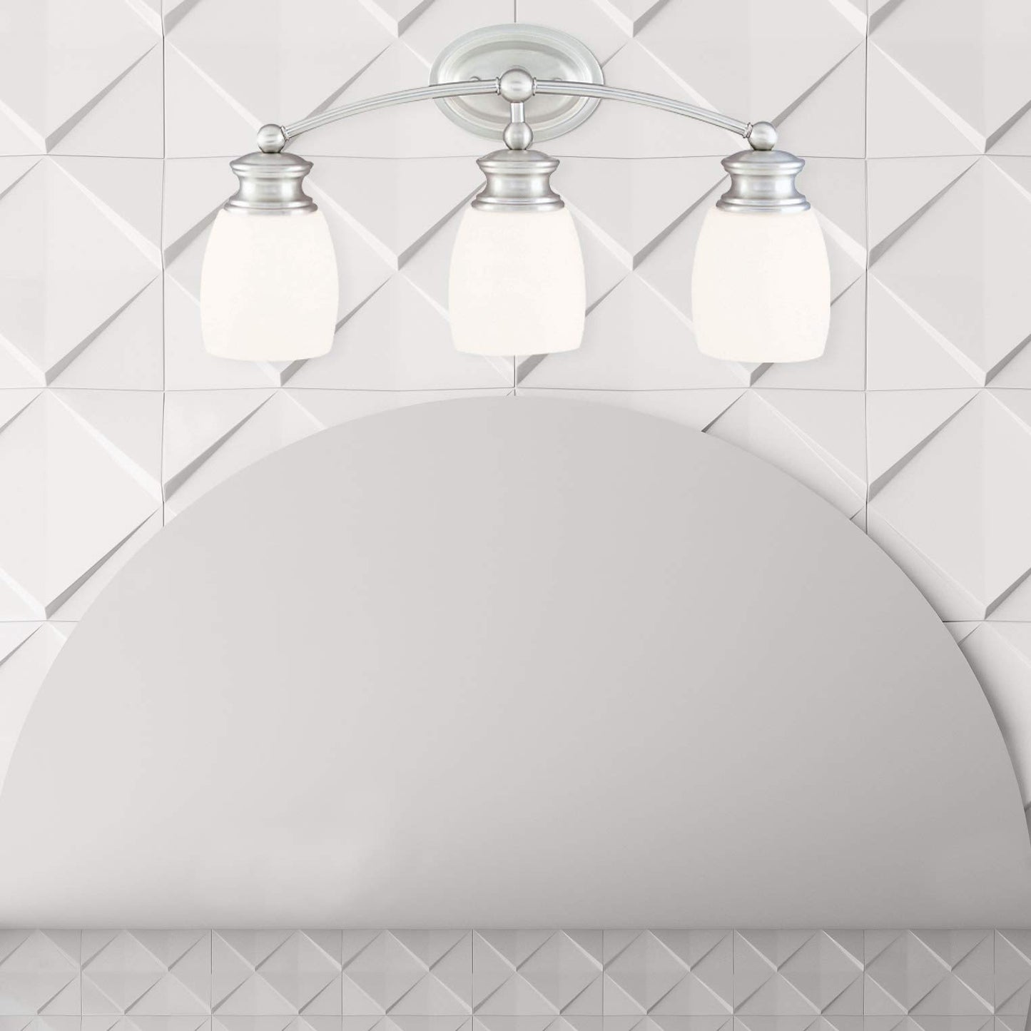 Savoy House 8-9127-3-11 3 Light Bath Bar-Transitional Style with Farmhouse and Contemporary Inspirations-11 inches Tall by 20.5 inches Wide, Polished