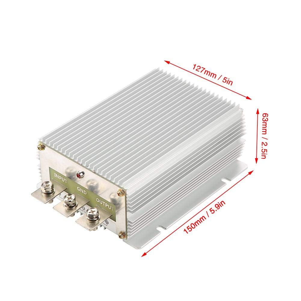Converter, WG-24S1260 24V to 12V 60A 720W DC-DC Converter Non-Isolated Voltage Converter High Power Step-Down Power Source