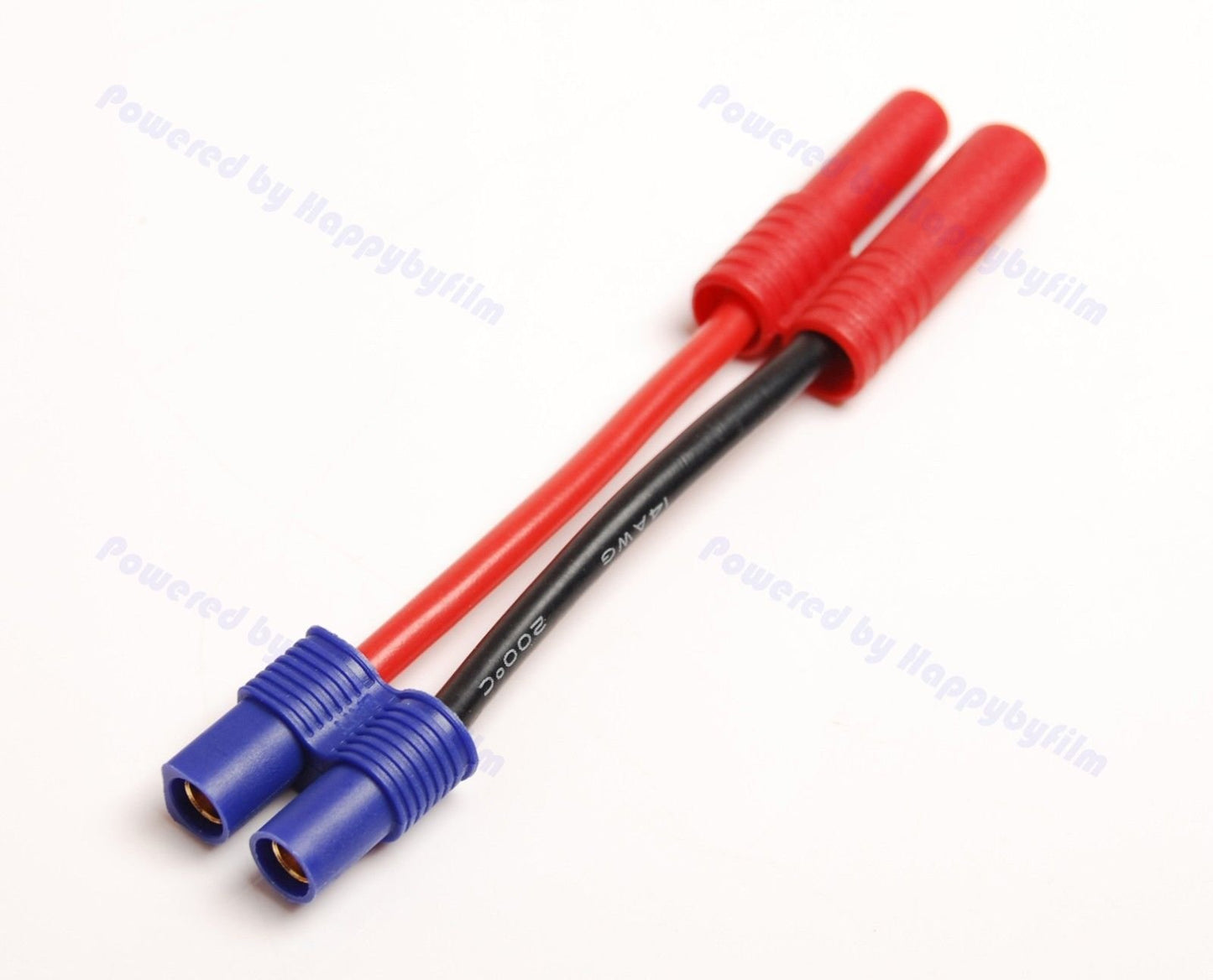 Pack(5) EC3 Female to 4MM 4.0MM Bullet Connector Adapter 14awg for RC HXT Drone Motor Wire