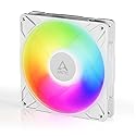ARCTIC P14 Pro A-RGB (White) - Powerful Premium Fan, 140 mm PWM Fan with Y-Cable Splitte, 400-2500 RPM, 0 RPM <5% PWM, 5V Digital RGB, Fluid Dynamic