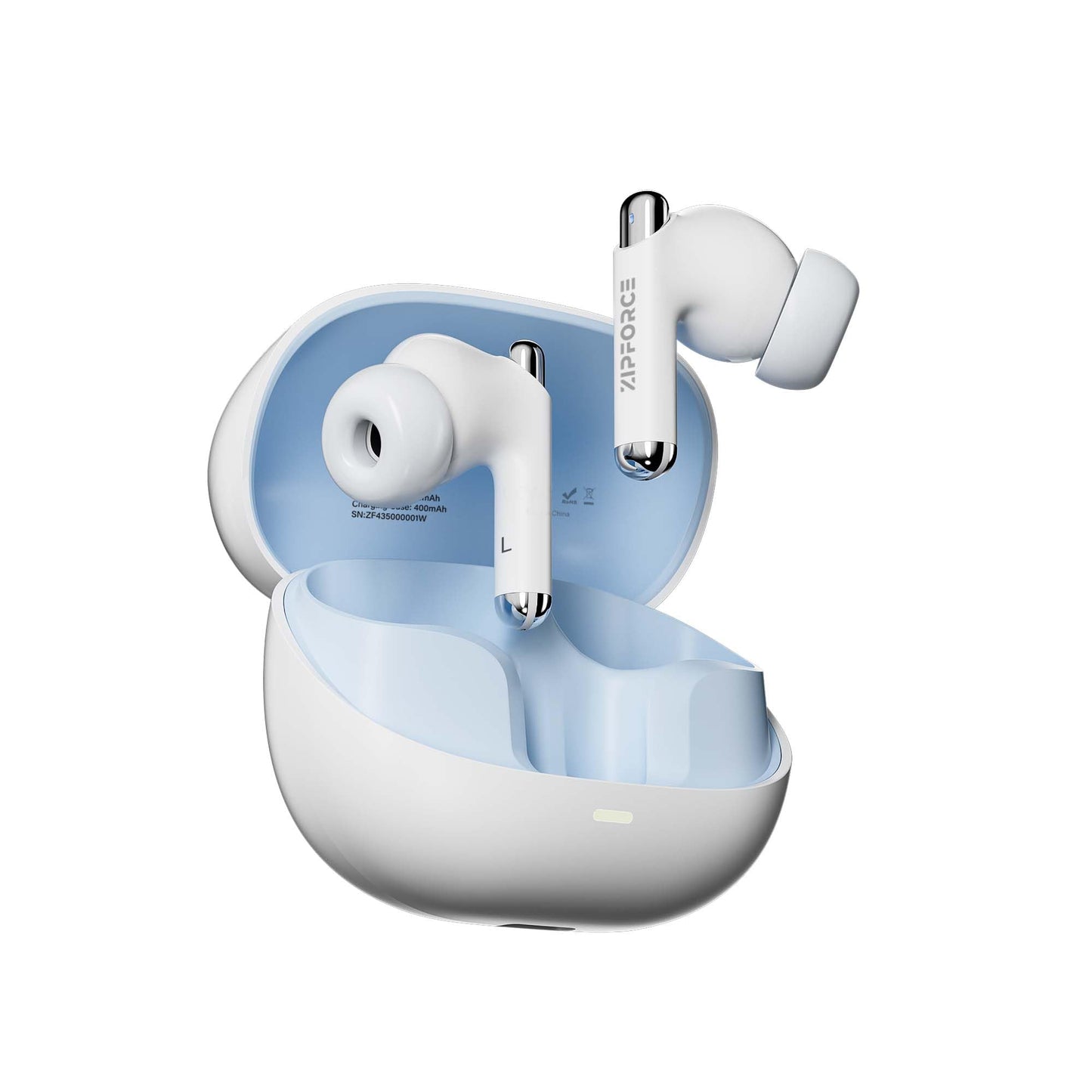 ZIPFORCE True Wireless Earbuds, Fully in-Ear Bluetooth 5.3 Headphones 4-Mics ENC Clear Call, Bluetooth Earbuds Touch Control 40 Playtime, IPX5…