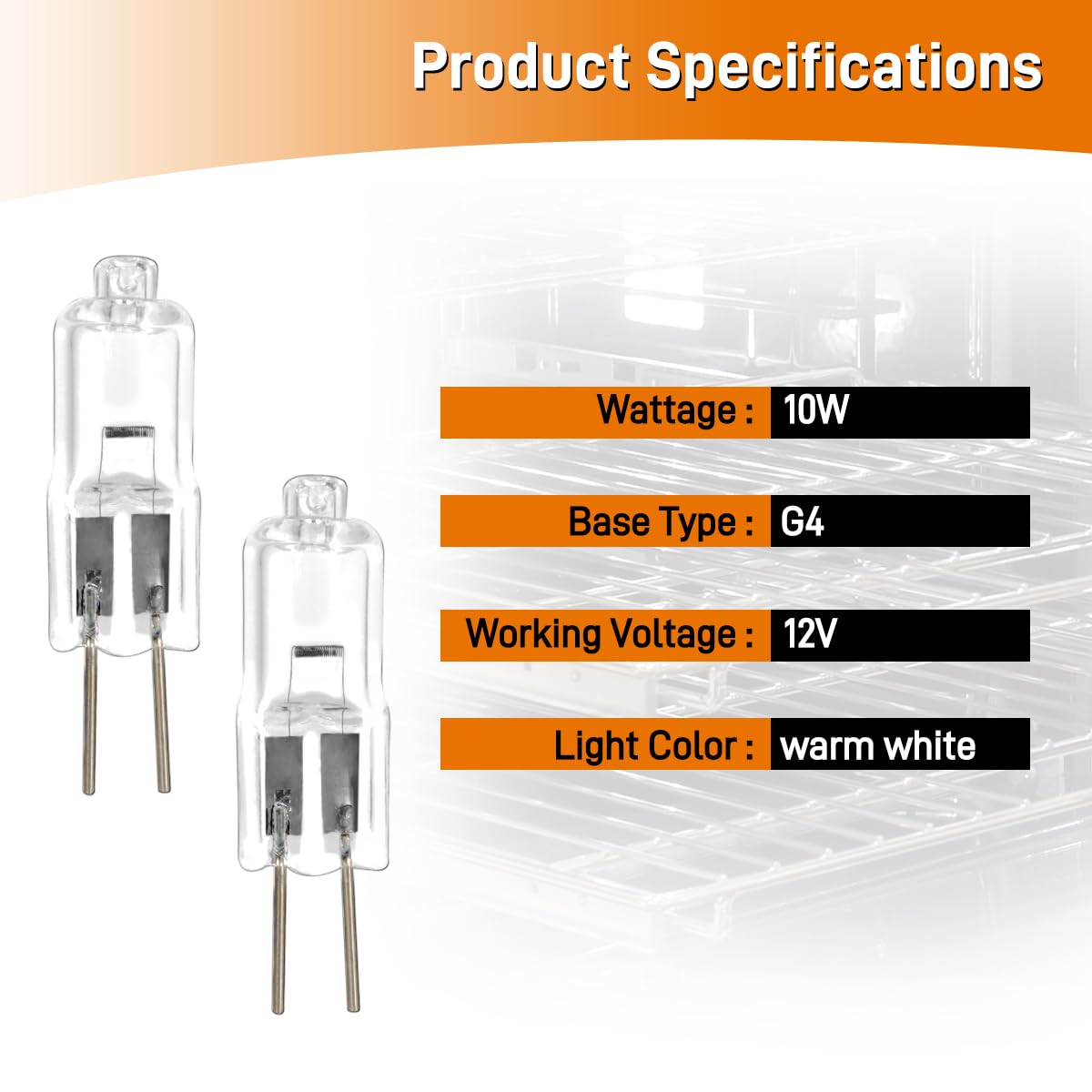 Oven Light Bulb 10W 12V for Dacor 86364 Halogen Light Bulbs