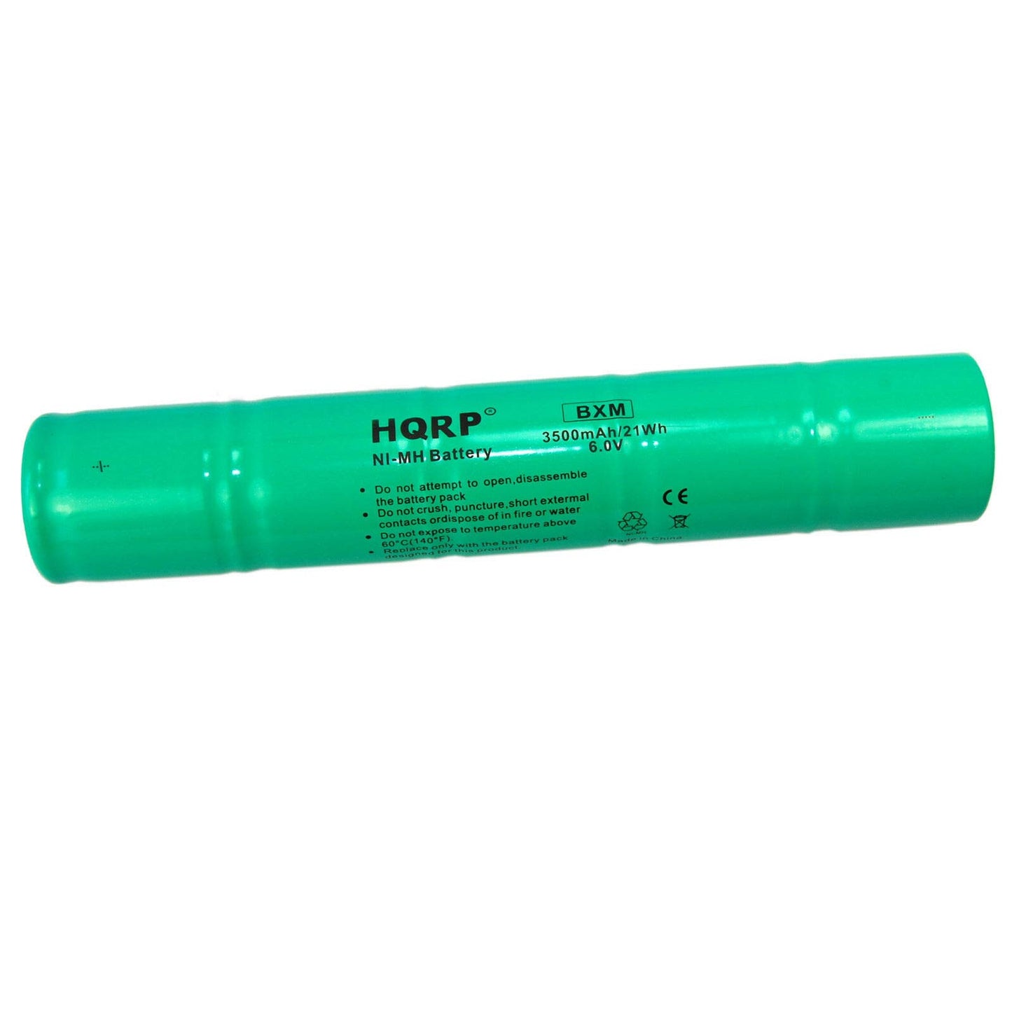 HQRP Ultra High Capacity Ni-Mh 1/2D 6V 3500mAh Rechargeable Battery Compatible with Moltech Power Systems N38AF001A / Intec IMT-3500D / ESR8EE5920…