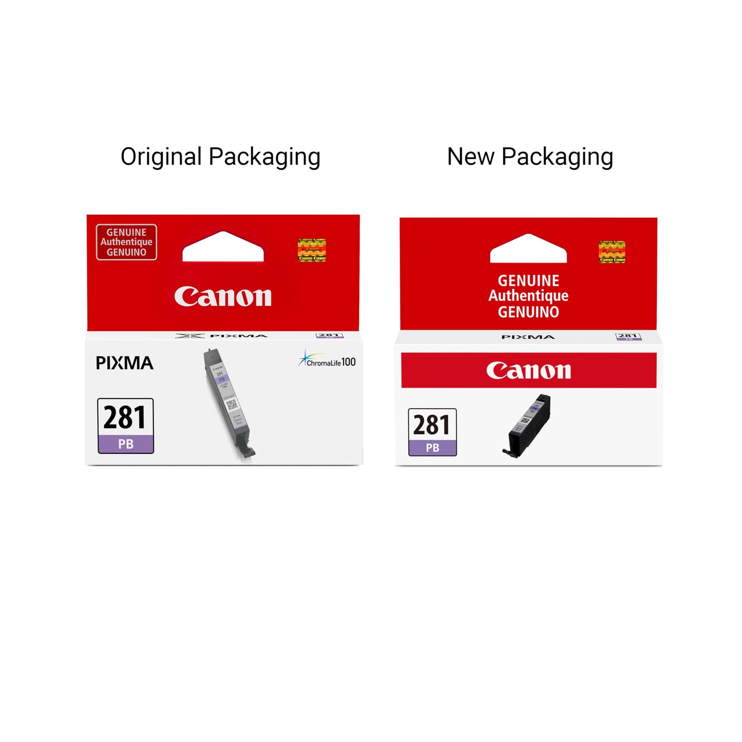 Canon CLI-281 Genuine Photo Blue Ink Tank, Compatible with TS9120 Series,TS8120 Series, TS8220 Series, TS8320, and TS6320 Printers