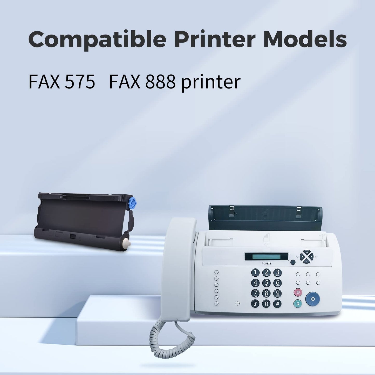 myCartridge 2 Pack PC501 Compatible with Brother Fax Cartridge for use in Brother FAX 575 Fax Printers