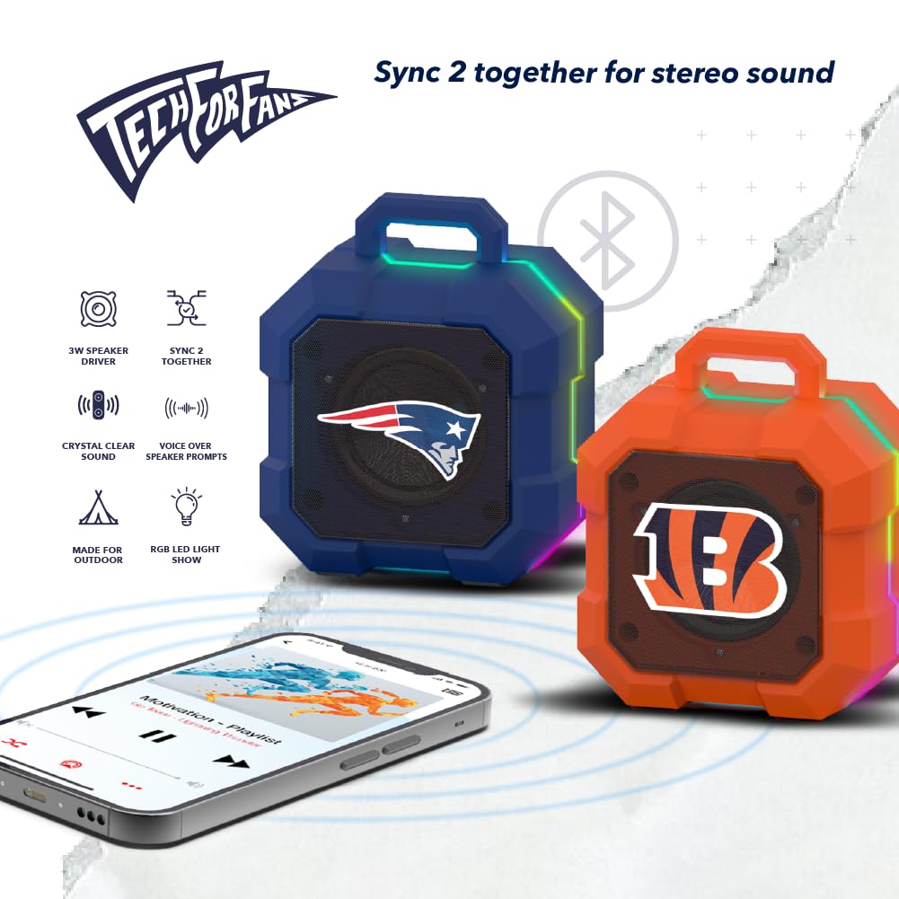SOAR NCAA Shockbox LED Wireless Bluetooth Speaker, Florida Gators