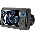 Wireless Bluetooth Speaker for Bathroom , Shower Phone Holder Speaker , Waterproof 360 Rotation Viewable Shower Phone Case Speakers for Bathroom Wall