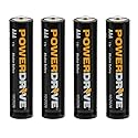 PowerDrive AAA Alkaline Battery PD4AAA 4-Pack Triple AAA Batteries