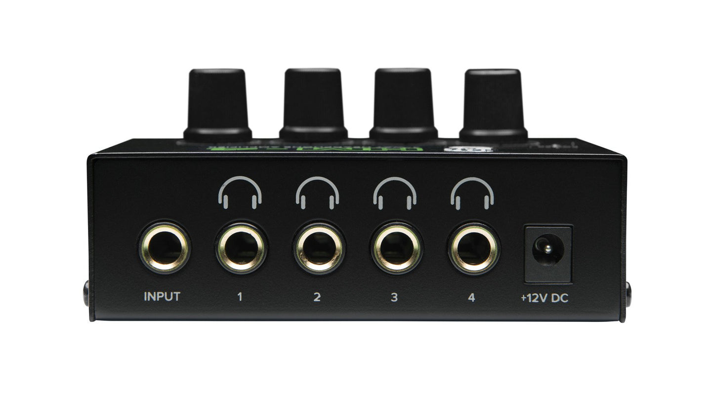 Mackie HM Series, 4-Way Headphone Amplifier Mixer Accessory 1-ch x 4 headphones (HM-4), Black