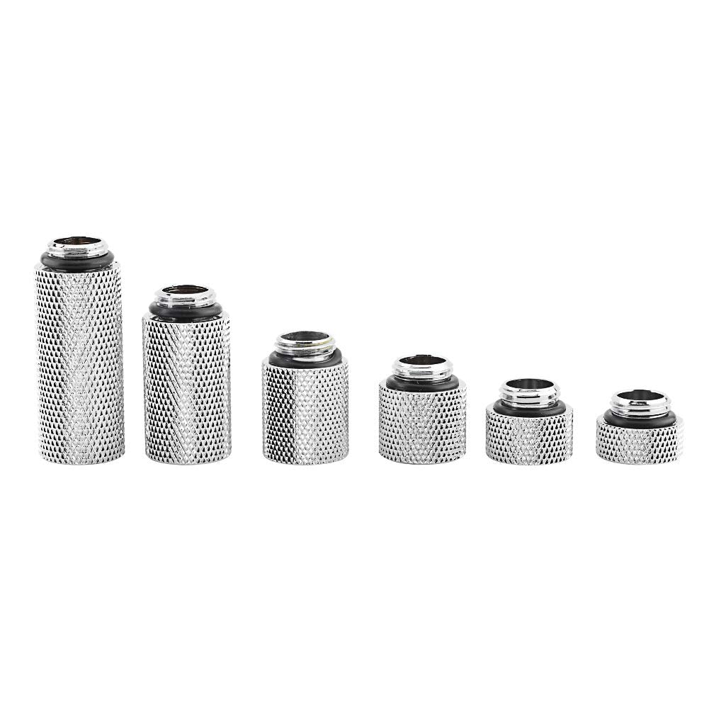 Ciglow 2pcs Water Cooling Tube Fittings, G1/4 Male to Female Extender, 7mm, Desktop Computer Compatible