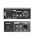 Rodyweil Mic Preamp with 19 ~ 75db Adjustable Gain Boost Balaneced Line Out and 48V for Dynamic, Condenser,Ribbon Microphone, Audio Interface, Audio