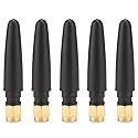 5 PCS SMA 2.4GHZ 3DBI Antenna Internal Antenna Anti-Interference 5cm for Network Card, Module (Straight SMA Female)