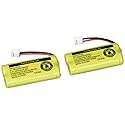 JustGreatDealz Battery BT184342 / BT284342 for AT&T Vtech GE RCA and Clarity Phones 2.4V 550mAh Ni-MH (2-Pack)