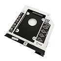 2nd HDD SSD Hard Drive Optical Bay Caddy Frame Tray Frame for Dell Latitude E6320 E6420 E6520 E6330 E6430 E6530 Modular Bay with Bezel + Ejector Latch