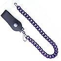Hot Leathers CWA1053 Purple Metal Anti-Theft 16 Inch Wallet Chain with Snap-On Belt Loop and Key Holder-Purple-PCS