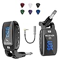 TTSTAR ISAIBELL Wireless Guitar System Instrument System Electric Guitar Transmitter Receiver Rechargeable Bass Accessories Digital Display Stereo
