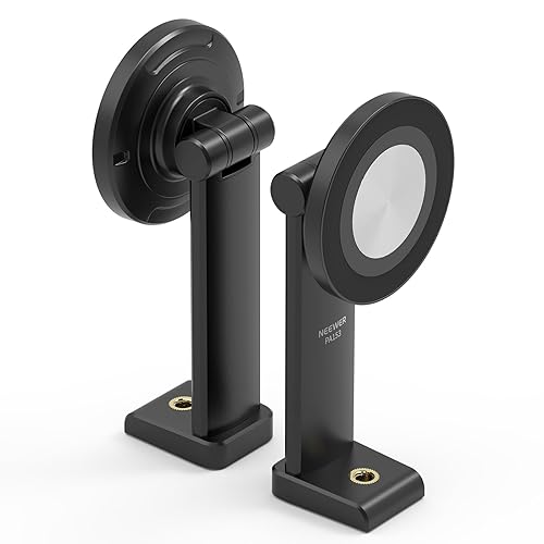 NEEWER Entry Level Version Magnetic Phone Holder Tripod Mount Adapter, 360° Compact Lightweight Portable Compatible with MagSafe iPhone Samsung