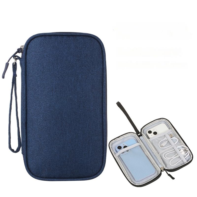 Electronic Organizer Travel Cable Accessories BagPouch Portable Waterproof Storage Bag Electronic Organizer Case for Cable, Mouse,USB Cable,Power