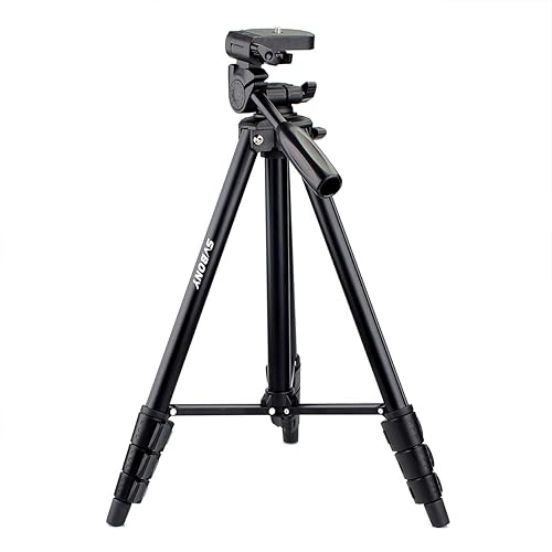 SVBONY SV101 Spotting Scope Tripod 54 inches Travel Tripod Digital SLR Camera Video Spotting Scope Aluminum Alloy Portable Anti-Skid Tripod