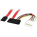 STARTECH Internal 18" Serial ATA Cable with LP4 Adapter SATA18POW