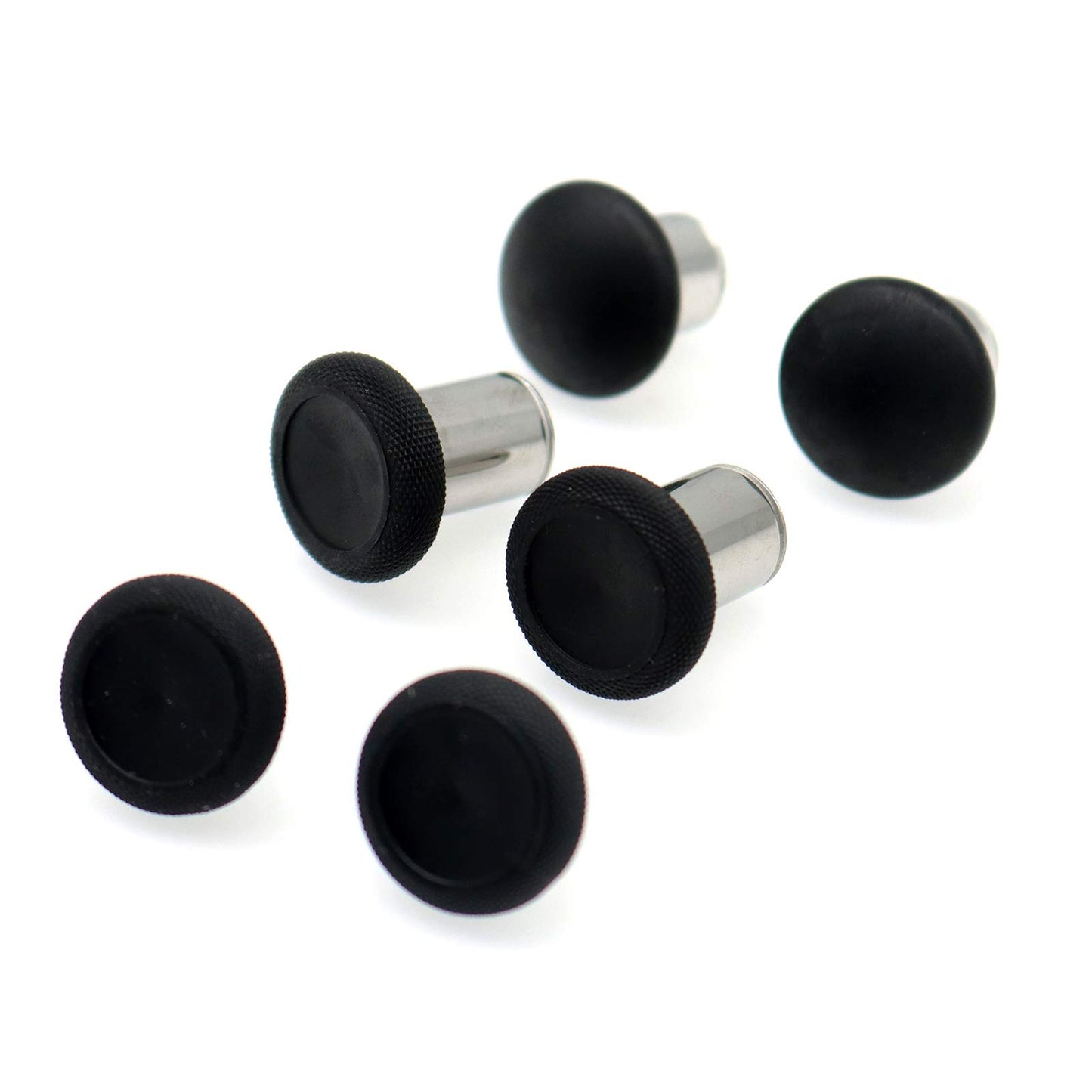 Deal4GO 6 Pack Swap Magnetic Thumbstick Set Replacement for Xbox One Elite Controller Analog Sticks Black