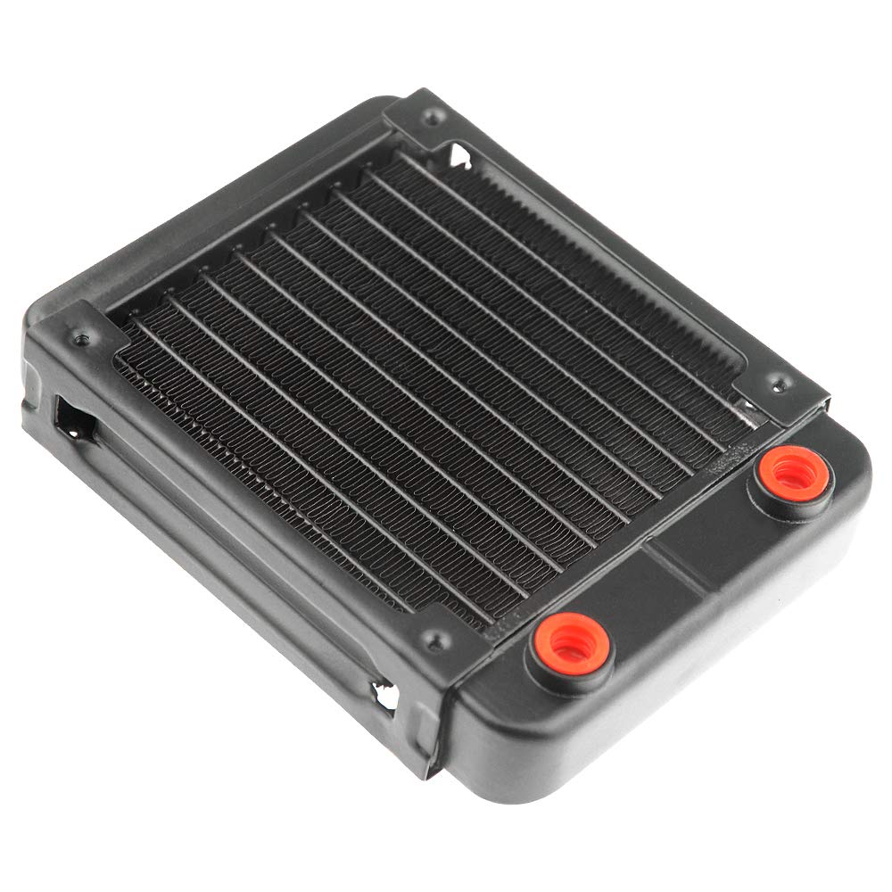 BXQINLENX 10 Pipe Aluminum Heat Exchanger Radiator for PC CPU CO2 Laser Water Cool System Computer 120mm(B)
