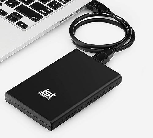 Ultra Slim 1TB Portable External Hard Drive, USB 3.0, Black, Compatible with Mac, PC Computer Desktop Workstation PC Laptop (Black, 1TB)