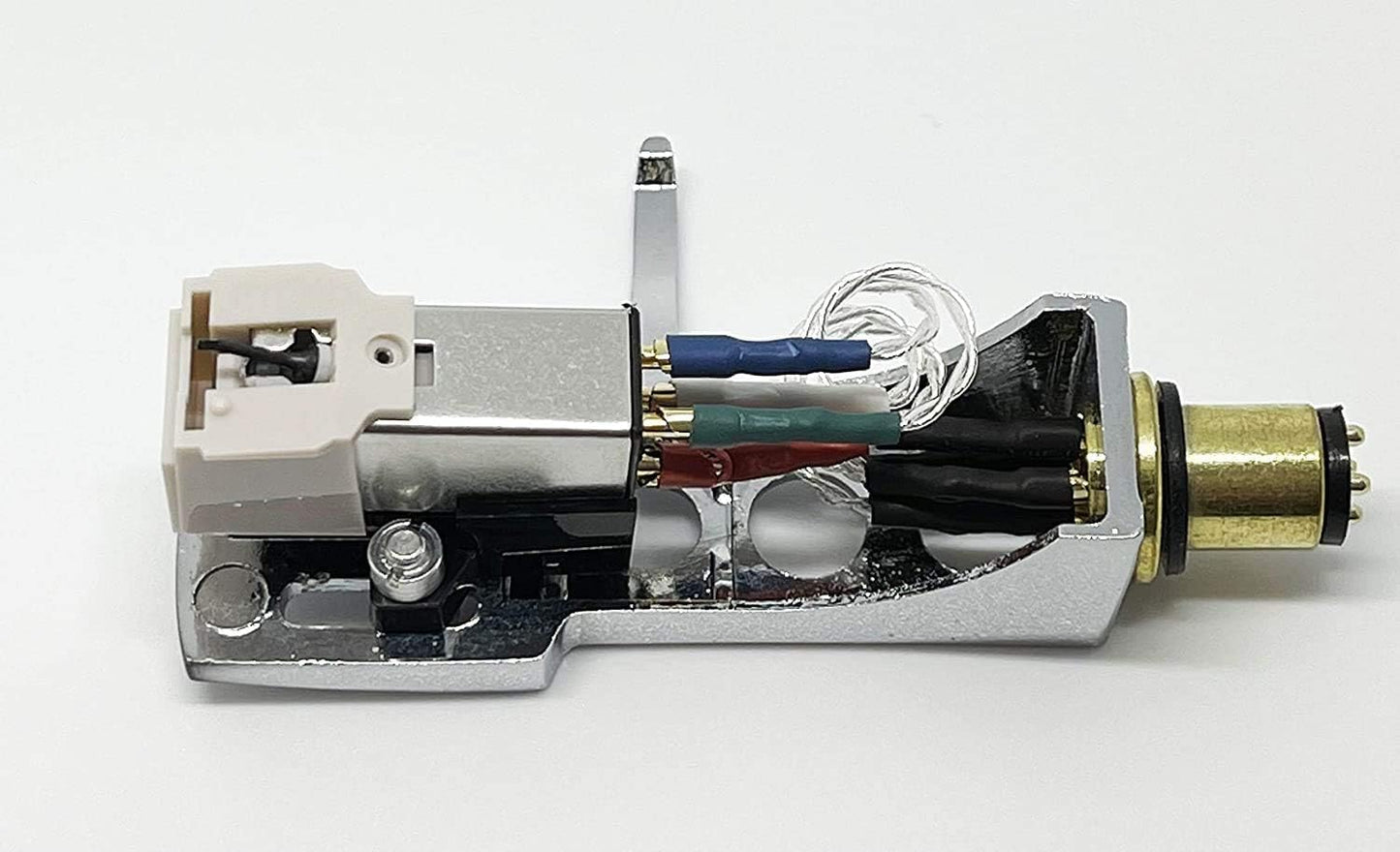 ReadyWired Silver Headshell with Cartridge Stylus for Technics SL-1500, SL-1510, SL-1600, SL-1610, SL-1650, SL-1700, SL-1710, SL-1800, SL-1810