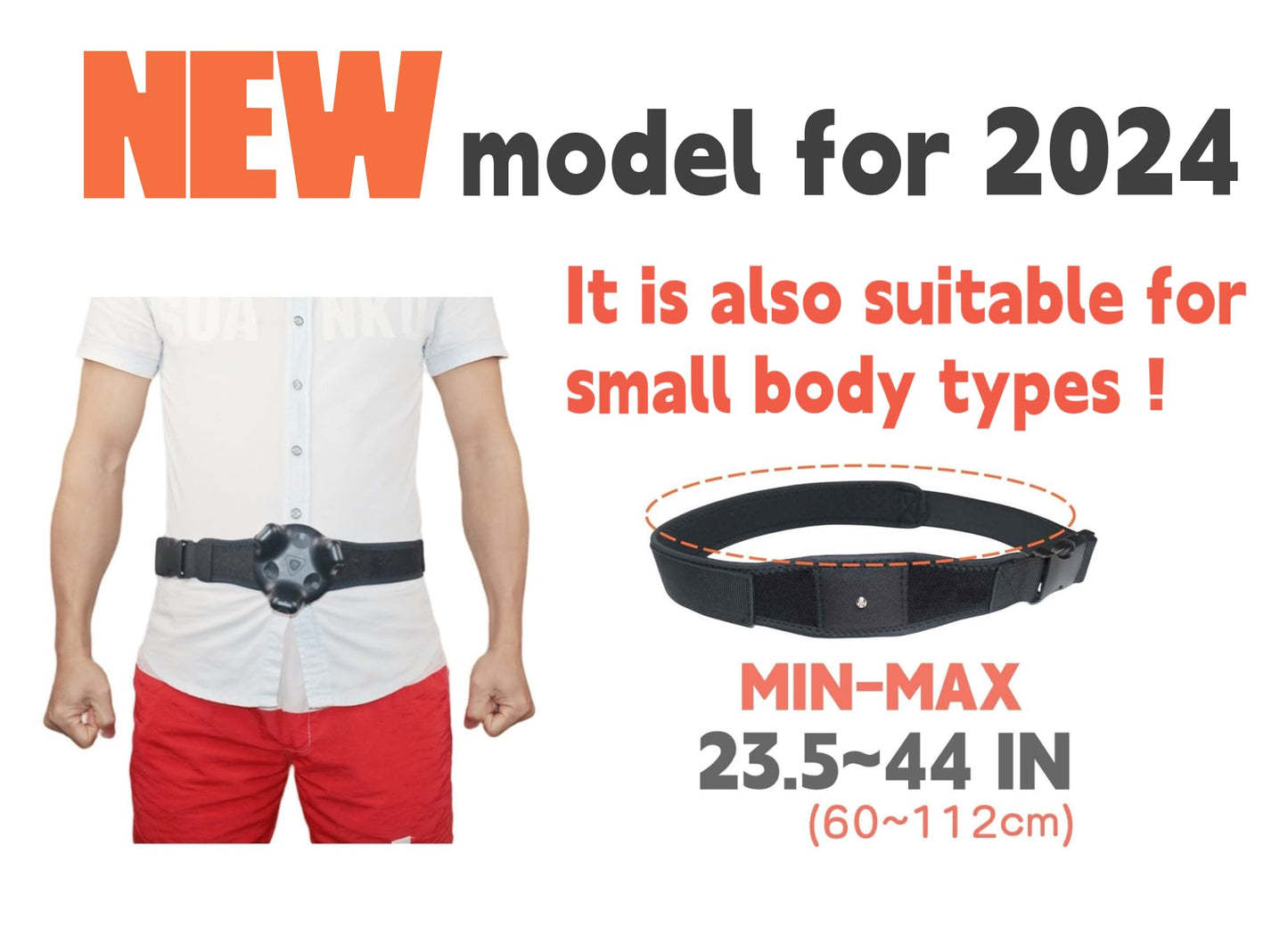Jadery VR Tracker Straps Waist+Feets 3 in1(New Model for 2024), for Vive Tracker, Ultimate Tracker, Tundra Tracker -Full Body Tracking Belt in VR