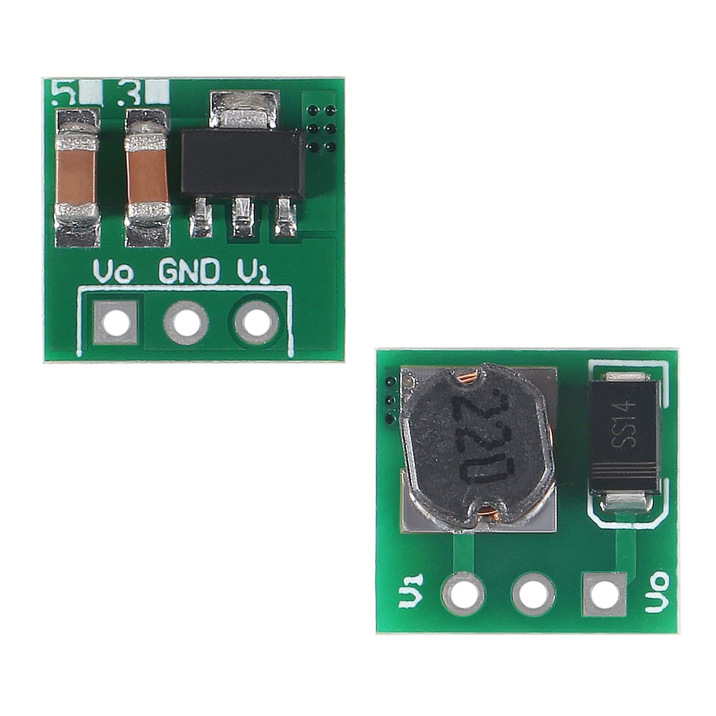 D-FLIFE 10pcs 1.5V 1.8V 2.5V 3V 3.3V 3.7V 4.2V to 5V DC-DC Step Up Power Module Voltage Boost Converter Board 0.9-5V to 5V