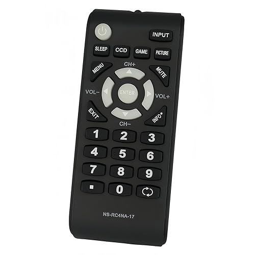 Replacement Remote Control Compatible for Insignia TV NS-48D510NA17 NS-32D311NA17 NS-24D510MX17 NS-32D310NA17 NS-40D510MX17 NS-24D510MX17