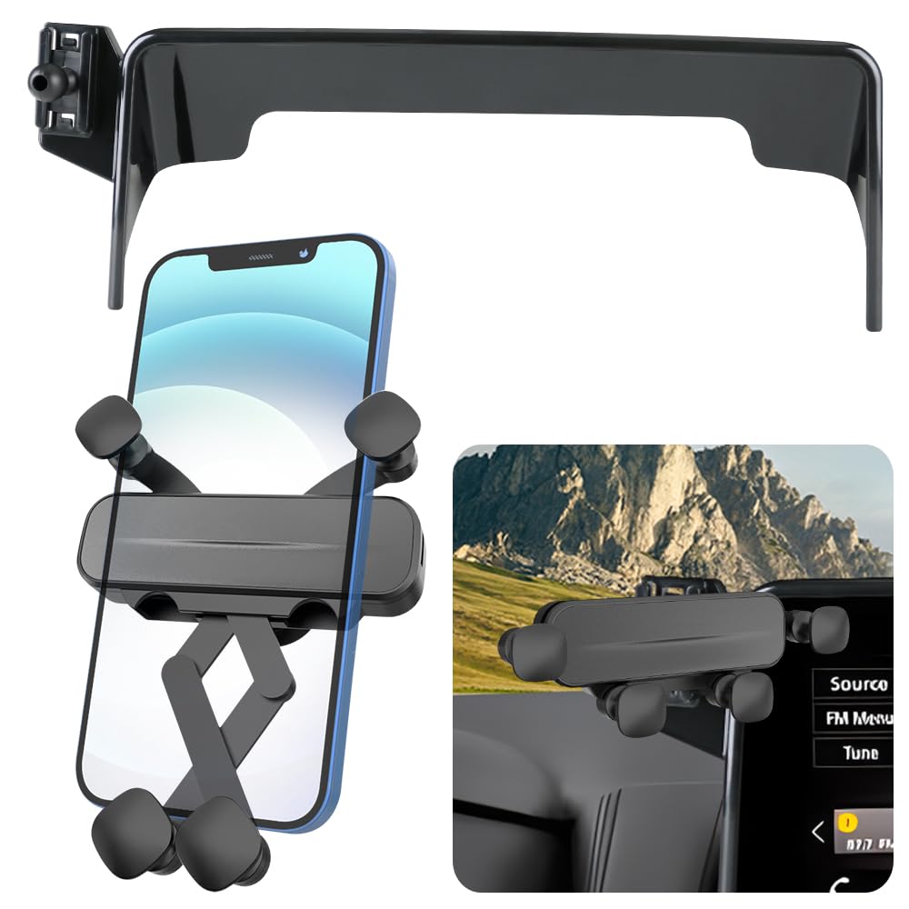 LUNQIN Car Phone Holder Mount for Nissan Armada 2021 2022 2023 2024,Infiniti QX80 2022 2023 2024 Auto Accessories Navigation Screen Bracket Interior